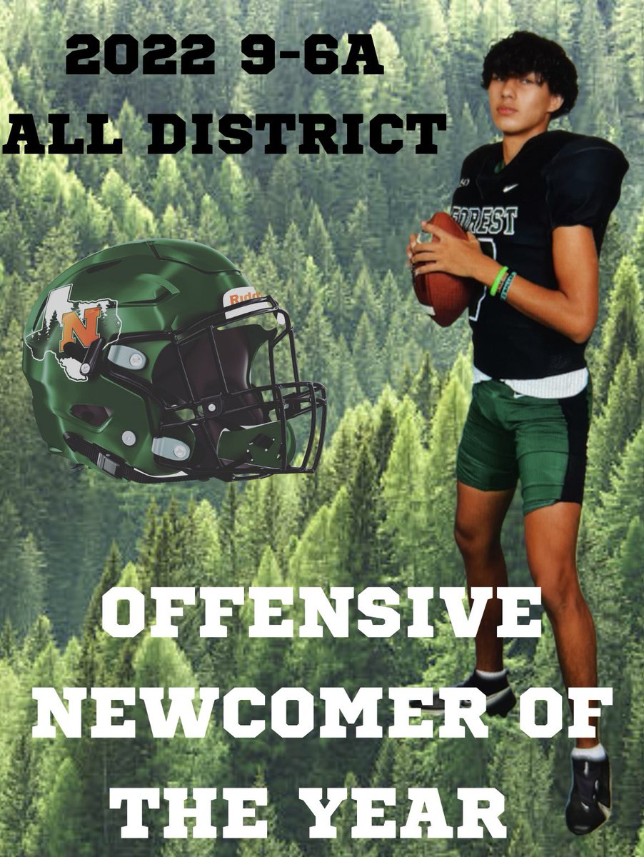 Congratulations <a href="/PeralesDeangelo/">DeAngelo Perales</a>! Our sophomore QB led 9-6A in comp, attempts, yards, &amp; tds. In the entire DFW he finished #8 in tds, #11 in comp %, #12 in comp-att, and #20 in yards. More importantly, he helped lead us to the playoffs. #WAM #TheForest