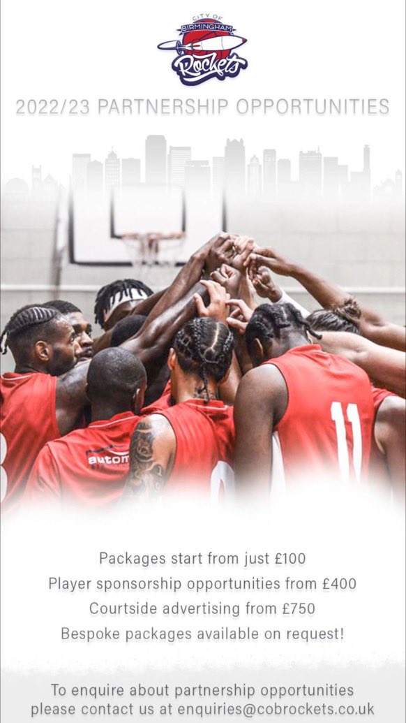 Hi #BrumHour! Busy weekend for @cob_rockets with 120 players in action, from U12s up to Men’s and Women’s first teams. It’s a great time to get involved, with growing match attendances/online presence, and the club making a positive impact through its junior/community programmes.