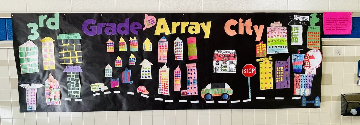 cynthiaslindsay's tweet photo. 🏡 Our fabulous 3rd grade mathematicians are able to represent multiplication using a variety of approaches including array models! 🚙 ⁦#ArrayCity @ShellyAnnMcNish⁩ ⁦@misskdewar_⁩ ⁦@MrsSBH⁩ ⁦@NeabscoPrincip1⁩ ⁦@blevecchi⁩ ⁦⁦@AsmahanJackson⁩ https://t.co/YHm55afbqv