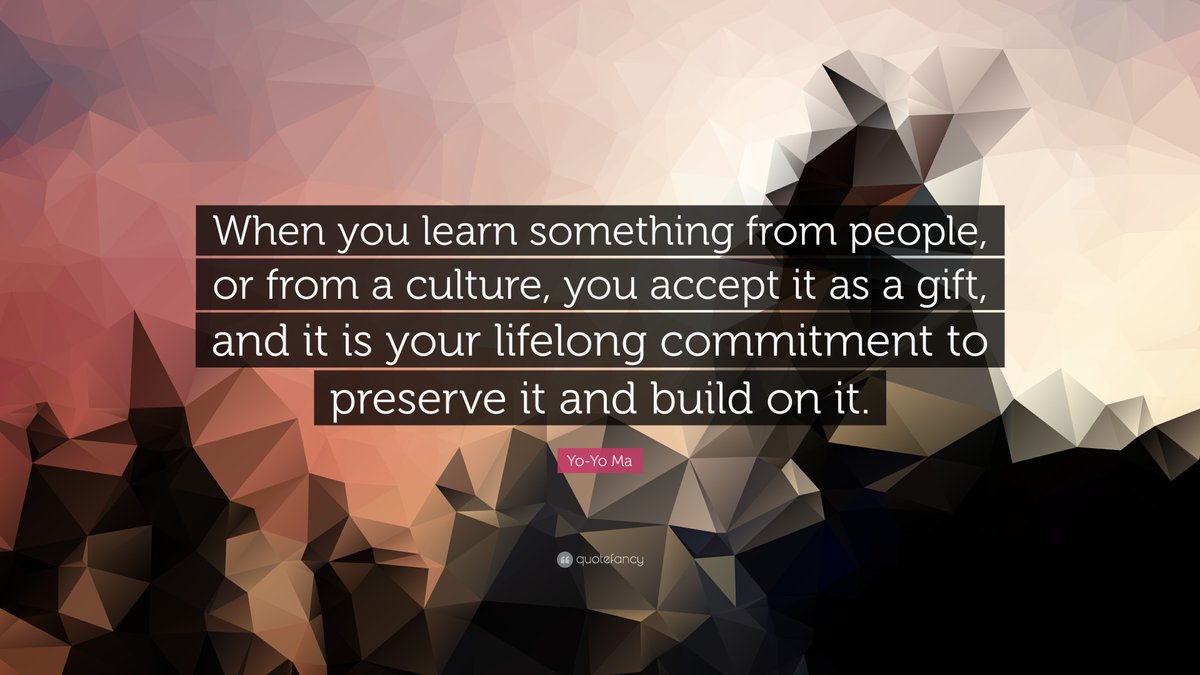 anitajbrady's tweet photo. #LifelongLearning #LifelongLearners #LifelongCommitment
#YoYoMa #Quote https://t.co/F7w5KXHKpG