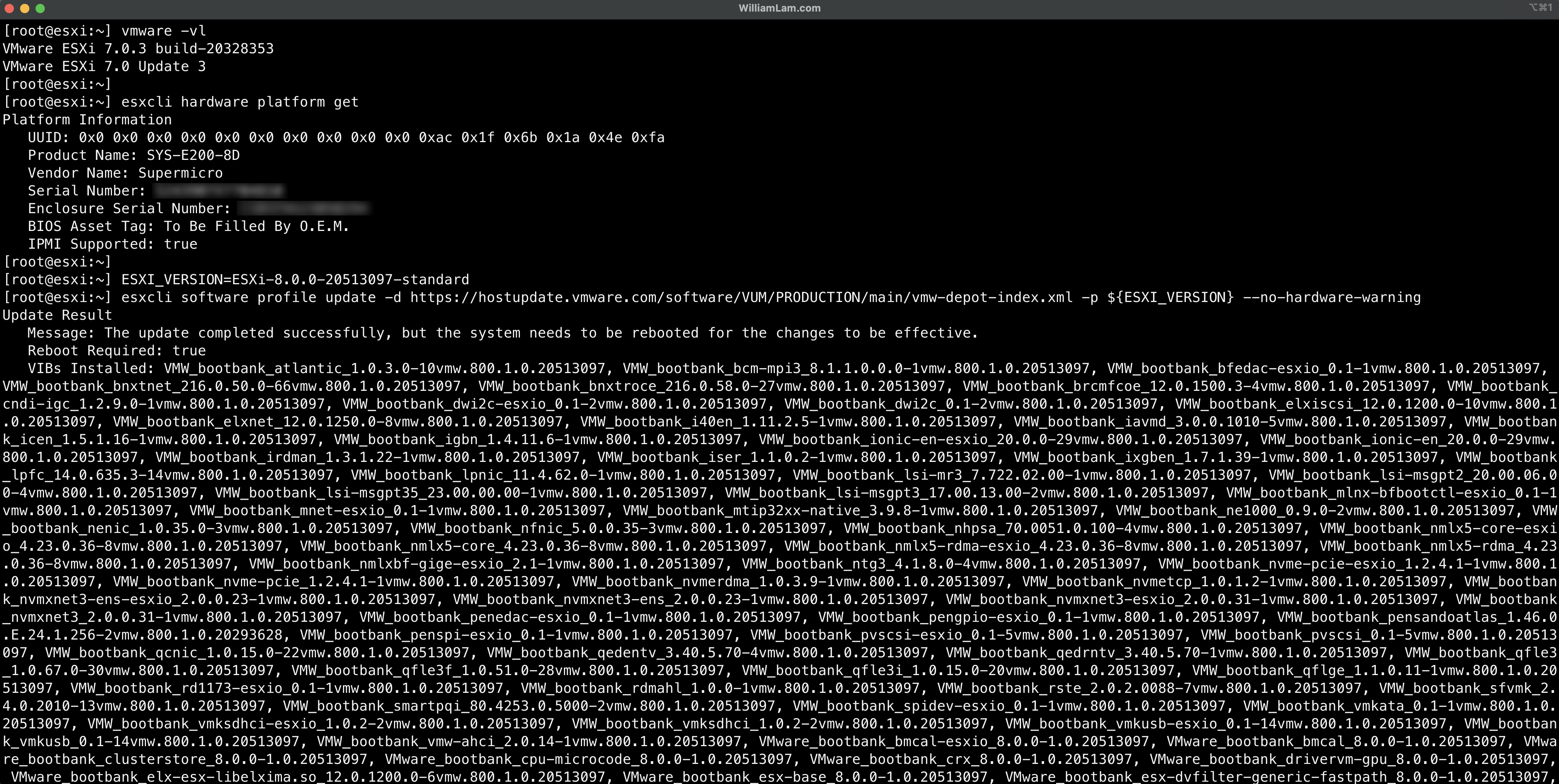 William Lam (lamwvmst.io) on Twitter "just successfully upgraded
