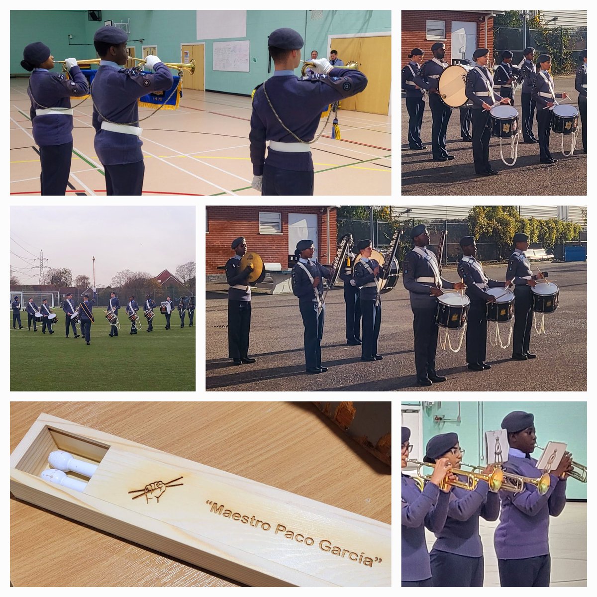 OCLondonWing's tweet photo. Really brilliant Wing Music Competition today! Great to see so many of @LondonAirCadets staff and cadets! Huge amount of effort from all! Plus able to present Sqn Ldr's Booty, Harris, and Flt Lt Moore with their #QPJM! Thank you for your continued service! https://t.co/0iAe4X3rEU