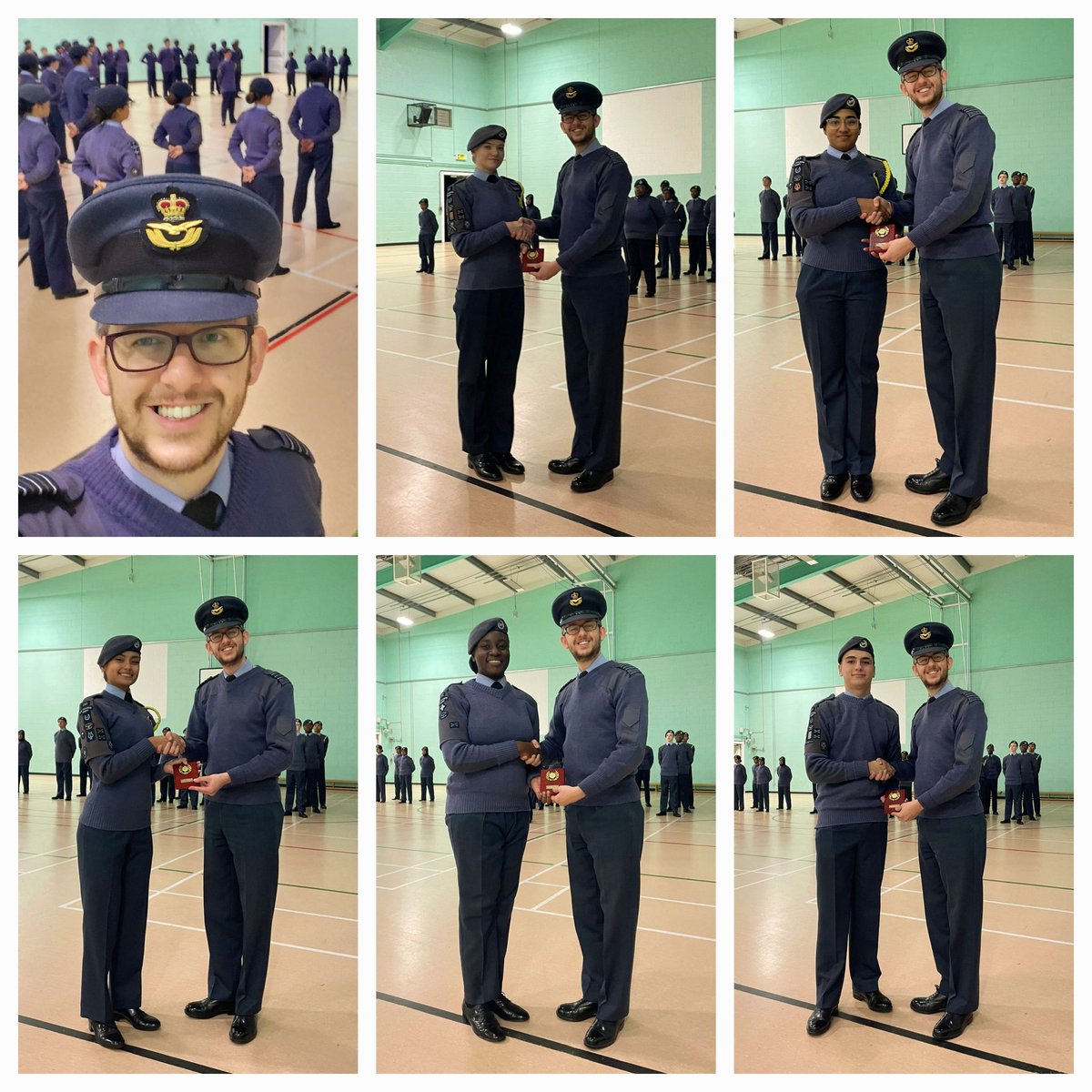 OCLondonWing's tweet photo. Really brilliant Wing Music Competition today! Great to see so many of @LondonAirCadets staff and cadets! Huge amount of effort from all! Plus able to present Sqn Ldr's Booty, Harris, and Flt Lt Moore with their #QPJM! Thank you for your continued service! https://t.co/0iAe4X3rEU