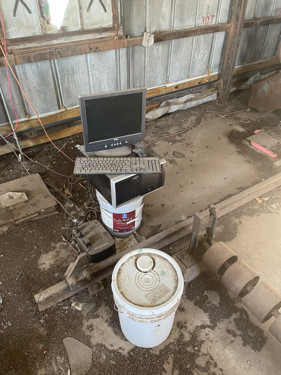 On the roof of my job (a 90 ft tall climbing gym/ grain silos) there is this shady ass computer that does… who knows what. Tell me this isn’t cursed