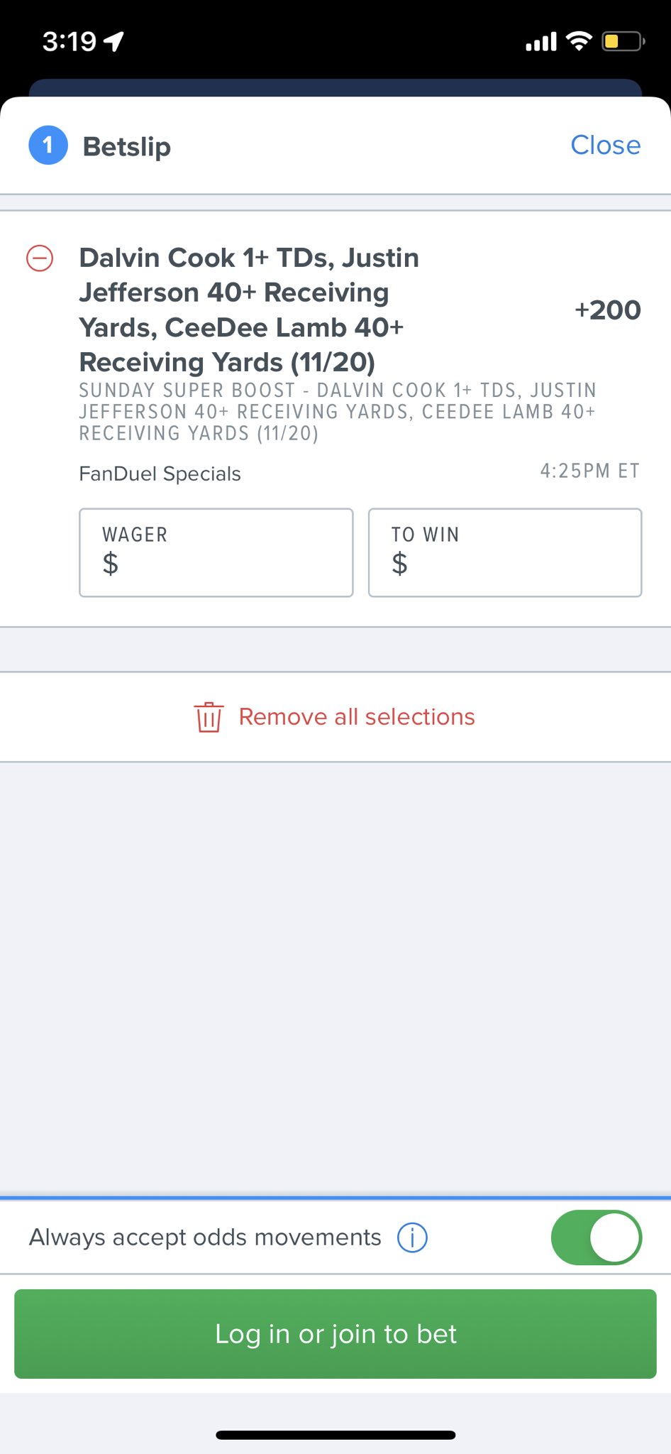 The Promoguy on Twitter "Have this Fanduel boost 45 ev and will take