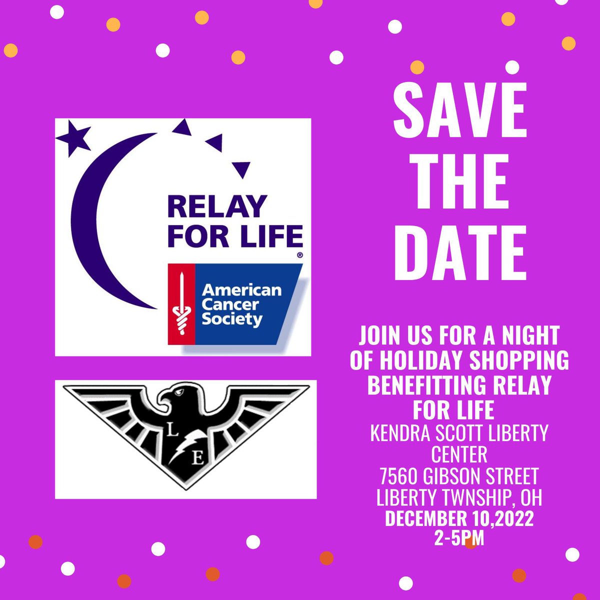 Hey Lakota Community! Want to add Kendra Scott jewelry to your Christmas list? Check our Relay’s event on December 10th! Mark your calendars!!