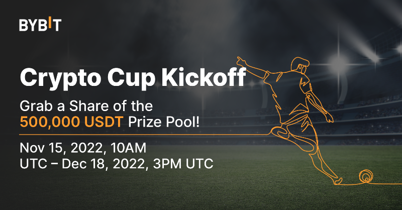 Bybit_Official's tweet photo. ⚽️⚽️⚽️ Our #CryptoCupKickoff is ON!

📢 Trade #Contracts &amp; #Options and predict to get a share of the 500,000 $USDT prize pool as well as 1,000 Mystery NFTs for grabs!

👉 More details here: https://t.co/6IzDvpHOcH

#Bybit
#TheCryptoArk
#BybitCryptoCup
#WorldCup2022