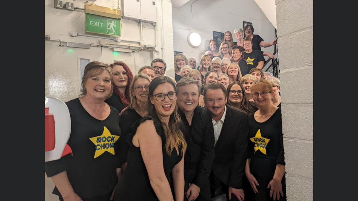 LotteChitty's tweet photo. Still buzzing after such a special night, which finished with Walking in the Air and the audience waving their phone torches - magical! Then hilarious photos (by a toilet 🤭) but we roll with it for the memories 😂 Loved every second but now I need to rest and recover 🥰🎶⭐️🧡 https://t.co/zk6OdV3uAd
