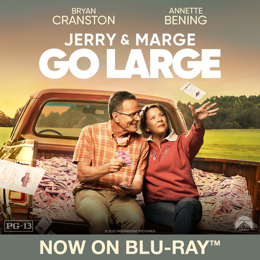 PCLeftovers's tweet image. #BryanCranston, #AnnetteBening &amp;amp; #RainnWilson star #JerryandMargeGoLarge. Inspired by a true story, a retiree named Jerry Selbee discovers a mathematical loophole to win the lottery &amp;amp; use their winnings to revive their small hometown. Directed by #DavidFrankel. Rated PG-13.