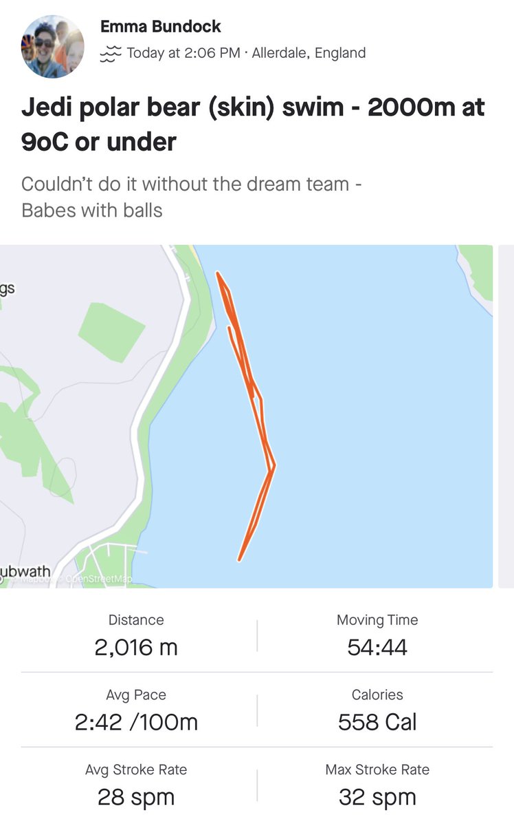 bundyhorne's tweet photo. My friends are better than yours -  Crazy yes but just Brilliant #polarbearchallege #openwaterswimming https://t.co/seZ9HcXt4W