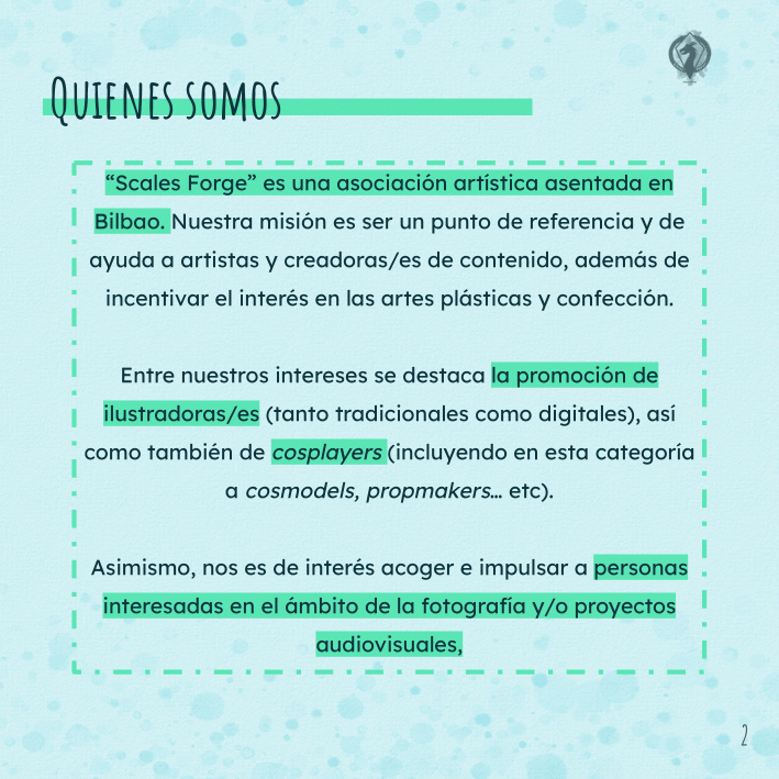 ScalesForge's tweet photo. Aquí os dejamos un resumen de lo que hacemos en nuestra asociación artística >:3

Ante cualquier duda, no dudéis en contactarnos por DM o por las otras vías que os dejamos en el post :D
#juntadescalesforge  #scalesforge https://t.co/Vi7leUrMcc