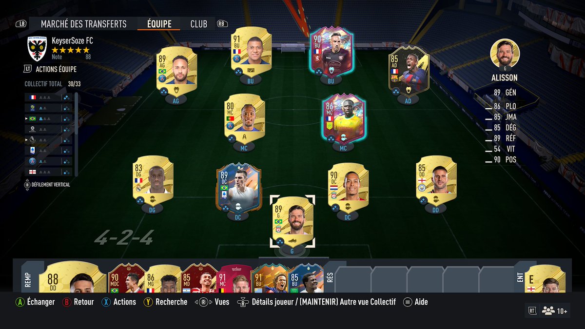 Keyser_Soze_FUT's tweet photo. ⚽️Bilan 7ème FutChampion⚽️

18-2 et Rang 2 pour cette semaine 🔥

Les joueurs petits et agiles sont bien plus jouables depuis la MAJ et ça me convient bien!
Qualité de jeu pas toujours au top mais on retiendra le résultat
#TeamP2W https://t.co/7giYpBfyna