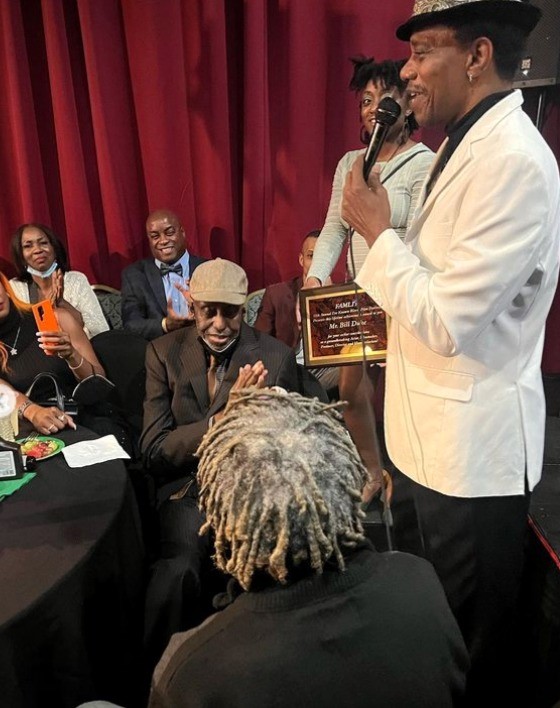 RealBillDuke's tweet photo. #IveKnownRiversFilmFestival honored #realBillDuke with an award & an acknowledgement from the California Assembly, & artist #MohammedMubarak, presented a pianting to Bill. Thank you I've Known Rivers Film Festival, it really lifted my spirit. Blessings! - Bill Duke #DukeMedia https://t.co/Ue2xrou2DC