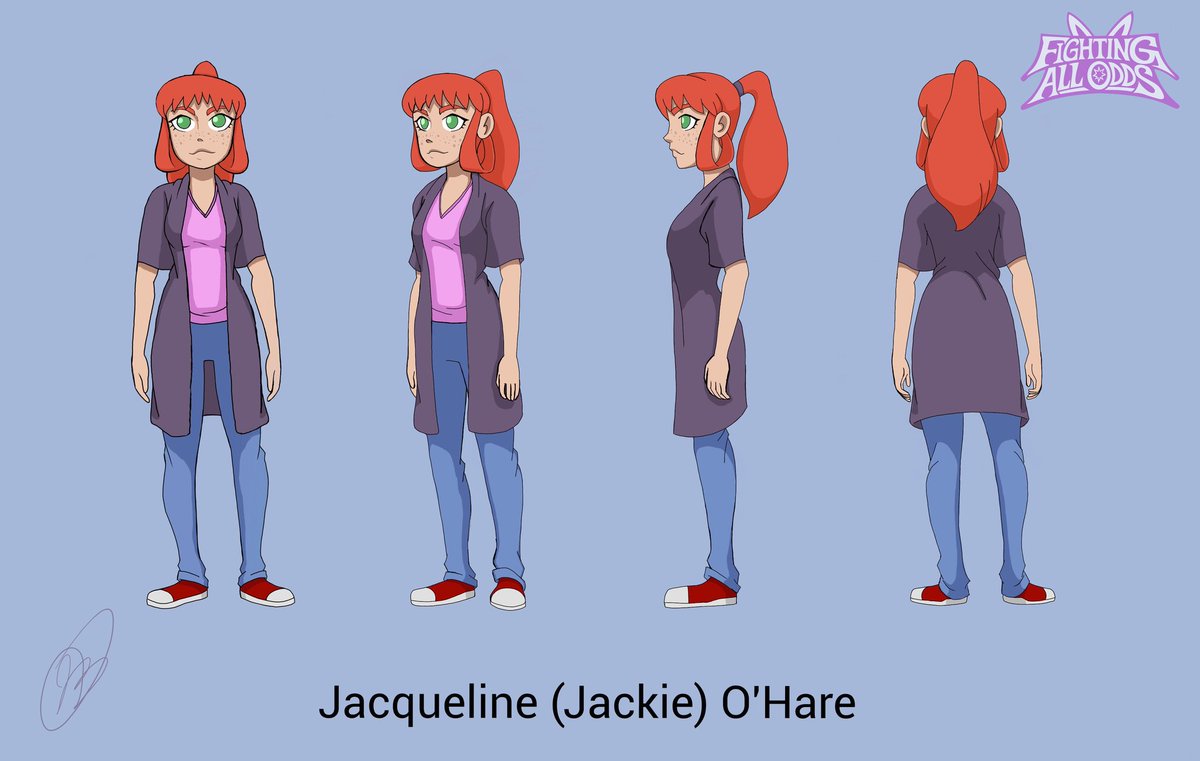 How it Started Vs How its going 
Character redesigns happen a lot. But we love where we began and we love where we've ended up. 

Well probably use the first design for a younger Jackie if we ever tell a story about that.