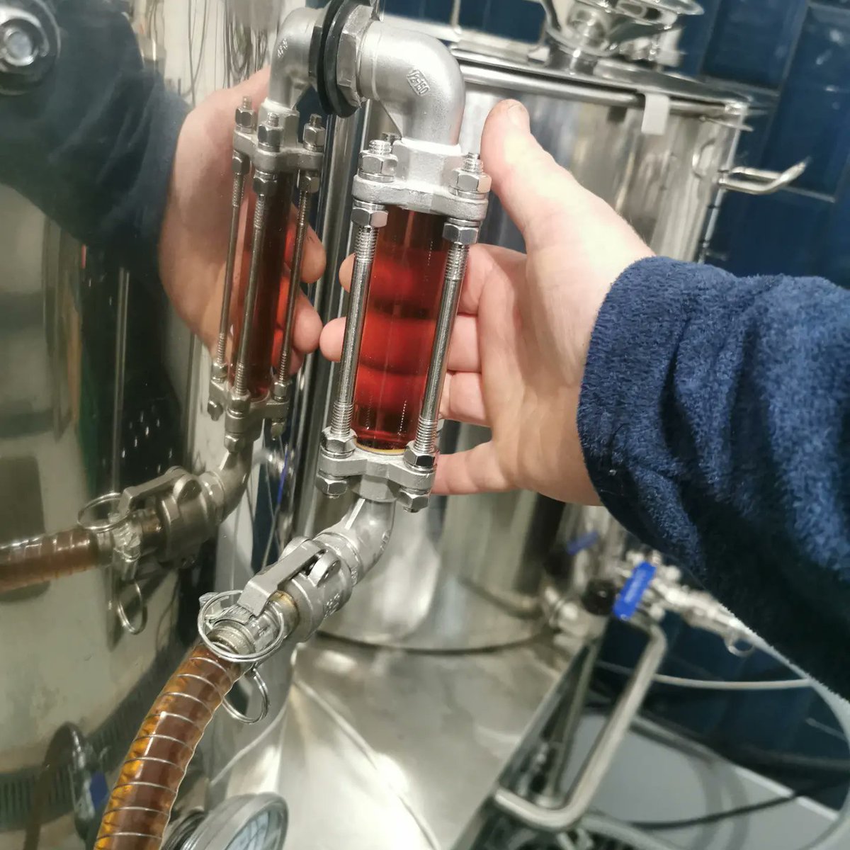 TonyCoulson10's tweet photo. Hammer of Thor, wee heavy upscaled to 46 litres and looking good in my #ssbrewtech chronical fermenter. New kit is ploughing through the brews, may push the boundaries next time with a juicy Neipa? 🤔 #homebrewing #scottishcraftbeer #longside #allgrainbrewing #einbrew #homebrew https://t.co/OOVwJwxVcj