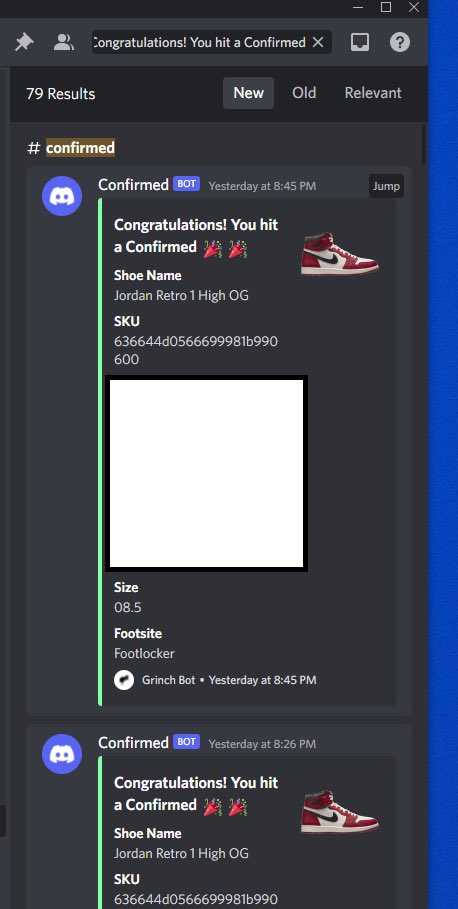 mcresells's tweet photo. Another cook with  @GrinchSolutions🚨Proxy’s used @OculusProxies @AshburnProxies @TheXYZStore https://t.co/gVo1LlB3Nq