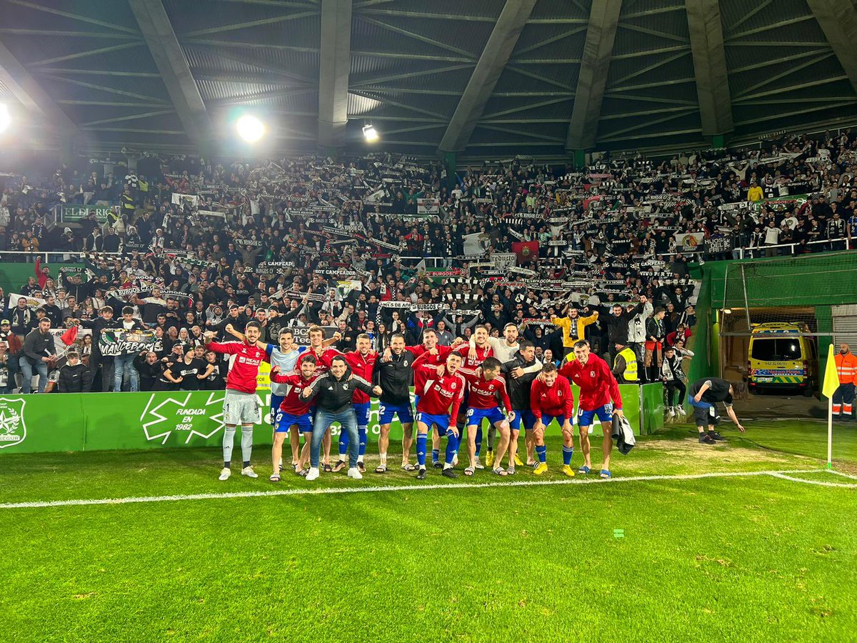 Se me acaban los calificativos, las cosas como son. ☺️

Muy orgulloso de mi EQUIPAZO y de nuestra brutal AFICIÓN. 😍

➕3️⃣ en un campo muy complicado y otra portería a 0️⃣✅

VAMOS MI <a href="/Burgos_CF/">Burgos Club de Fútbol</a> 🖤🤍