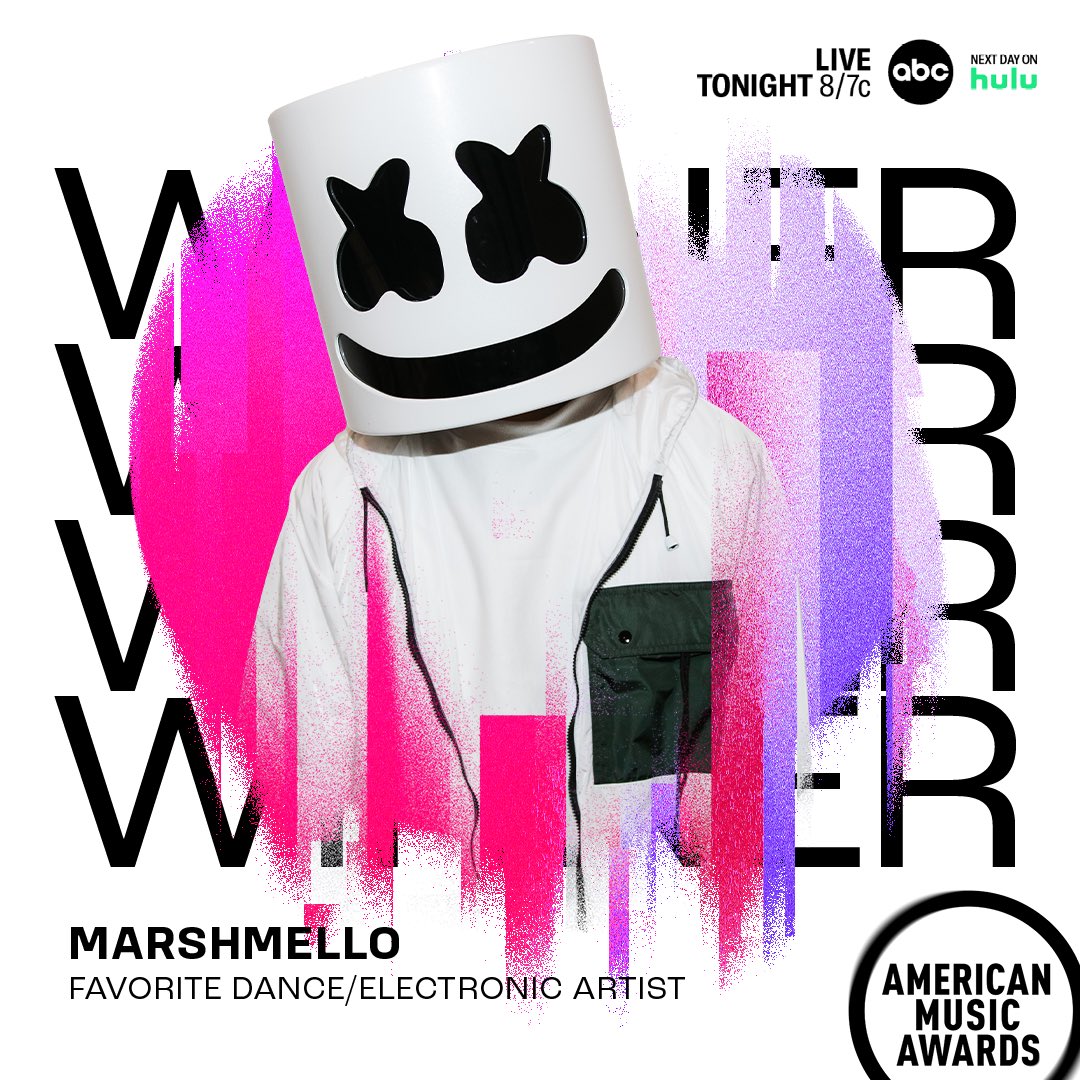 marshmello's tweet photo. Thank you @AMAs and most importantly, all of the fans that voted for me ❤️🙏 https://t.co/tPpSvKtoVu