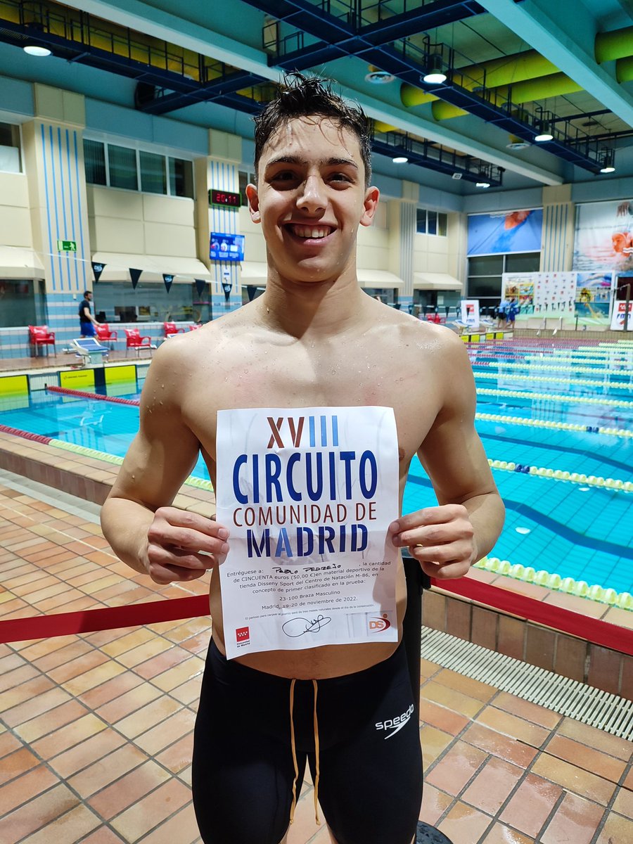 GSDcdeportivo's tweet photo. Circuito Open Madrid Invierno: PABLO PEDREÑO ALBALADEJO campeón en 100 Braza, JIMENA RUIZ SÁNCHEZ campeona en 50 Mariposa, MARIA RAMOS NAJJI campeona en 50 Braza y MARÍA DAZA GARCÍA campeona en 100 Libre, en esta segunda y última tarde con 41 finalistas GSD. ¡Enhorabuena a todos! https://t.co/owJDPkG0Hk