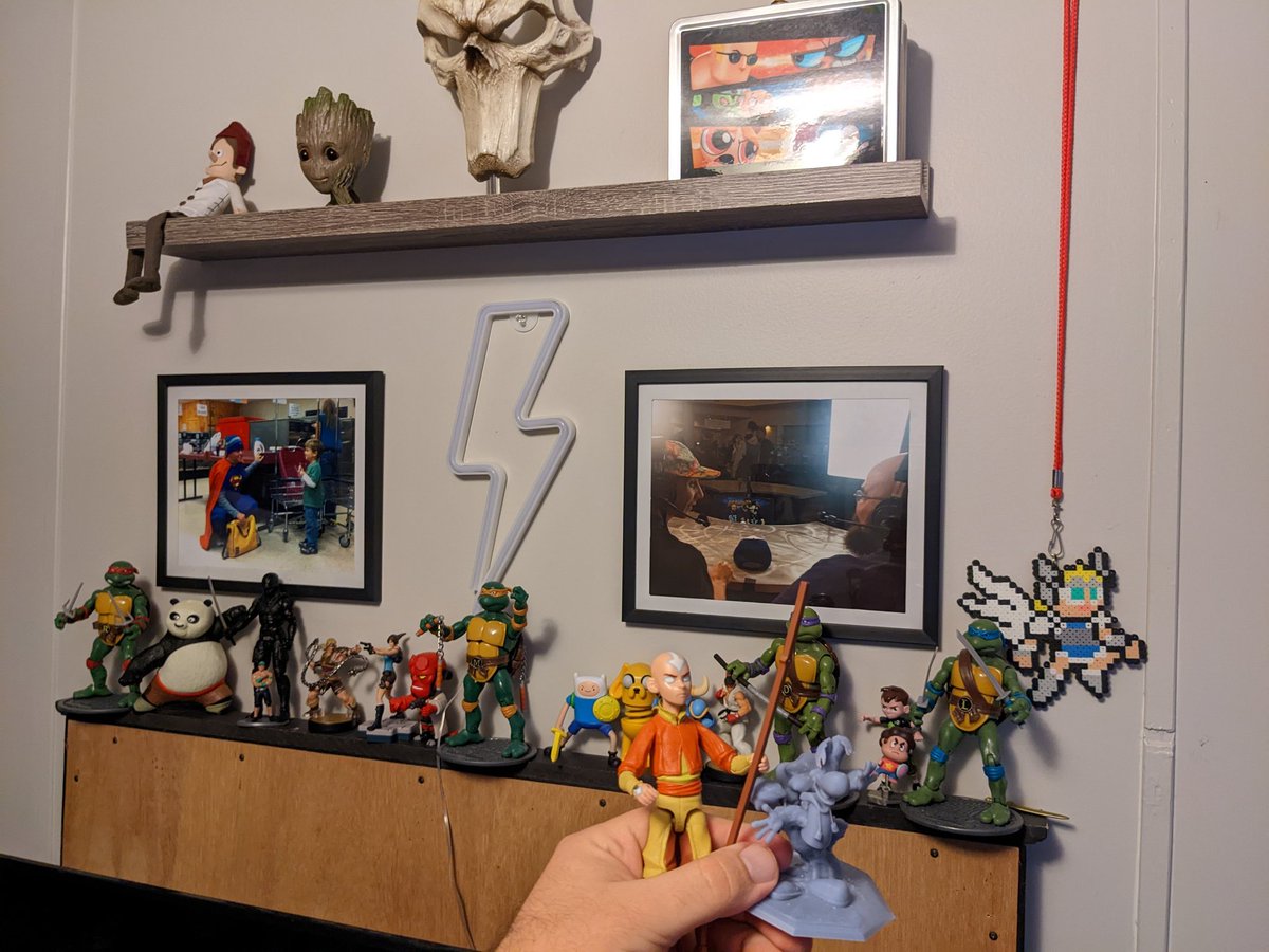 Time to add Aang to the crossover shelf. Also thanks to <a href="/Slow00Motion/">Slow Motion</a> I have a Rayman to add as well. #BCX2022