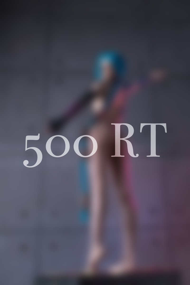 Miakanayuri_cos's tweet photo. Out of my way, or get cru-u-ushed!
...said your crush Jinx. 

Please her by collecting the RTs, and she'll show you something worthy in return!
😙💥 https://t.co/sAdnWSDlOa