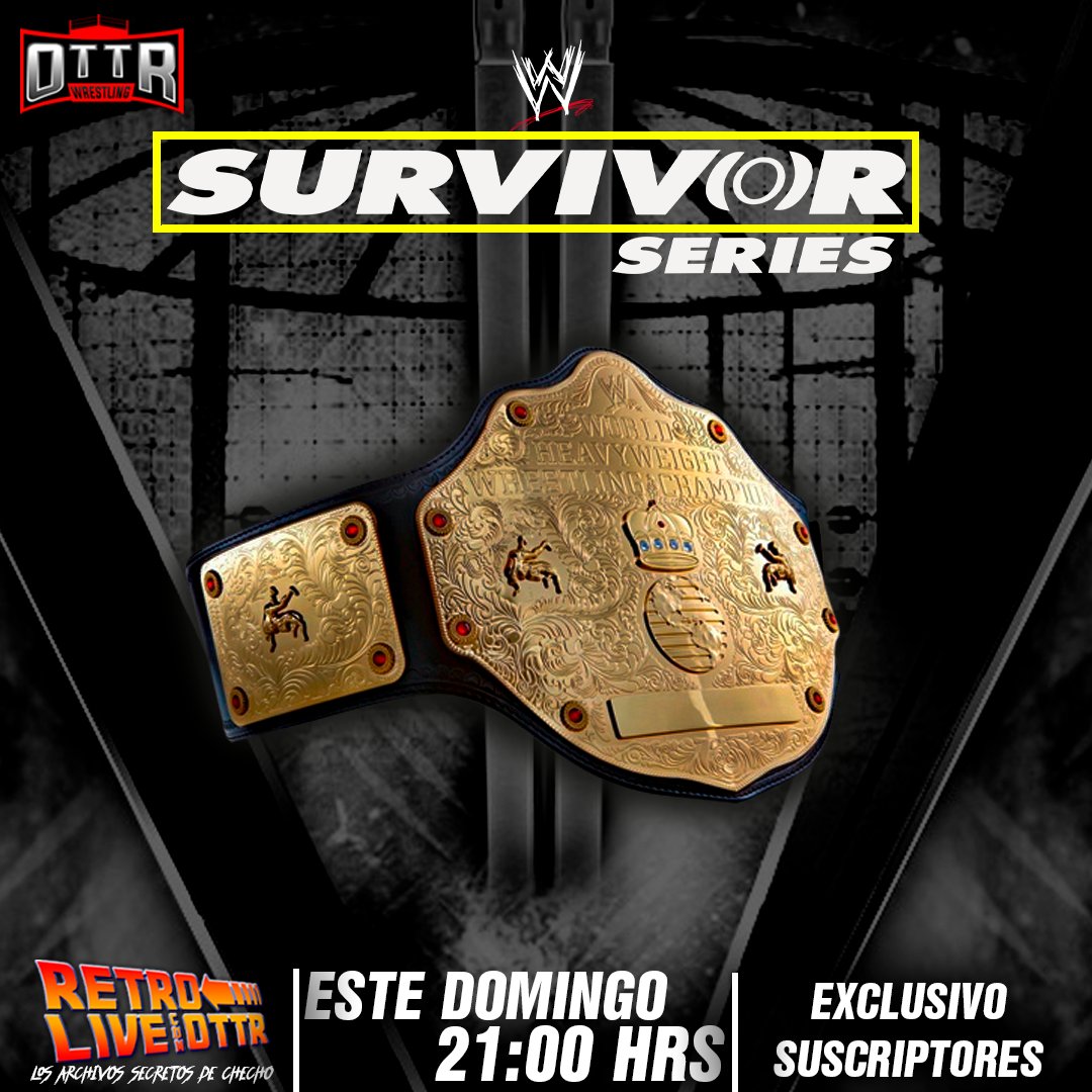 OTTRWrestling's tweet photo. ESTA NOCHE | Hace la previa a #WarGames junto a nosotros en el #Retrolive Premium de OTTR 🔥 Comenzamos a despedir el año 2002 con un eventazo: WWE Survivor Series desde el MSG✨
¡Te esperamos a las 21 hrs!
Exclusivo para suscriptores https://t.co/fJp5HskLwB