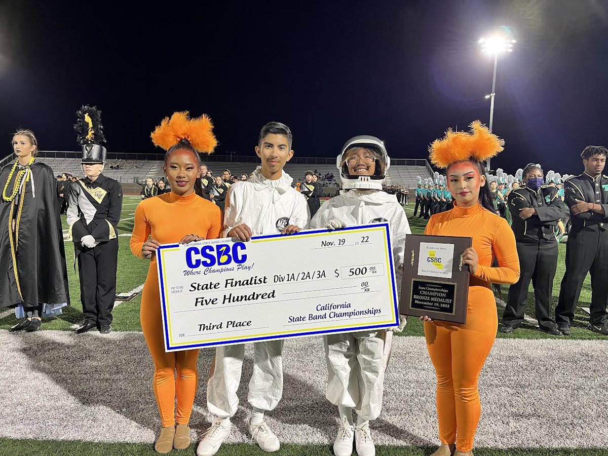 Congratulations to your Division 1A/2A/3A Bronze Medal State Champions Cesar E. Chavez High School! #CSBC2022 #wherechampionsplay