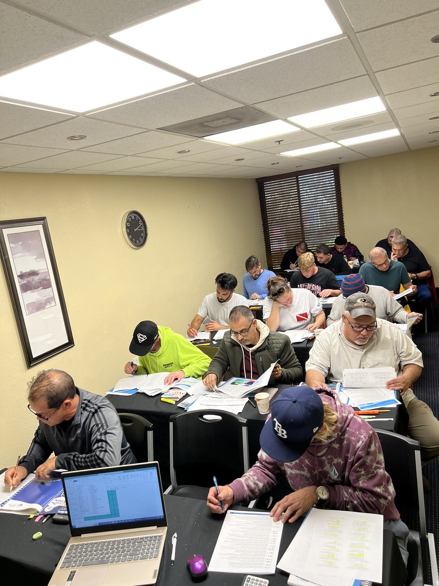 My Kissimmee FL In person Certified Pool Operator CPO course I taught this weekend!! Got a little chilly here for this Floridian!!