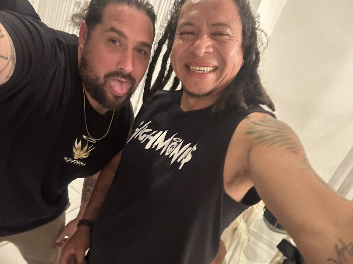 <a href="/blessingngudvib/">BGV</a> <a href="/HighMonks/">HighMonks</a> <a href="/Xo_Albi/">Albi | HighMonks</a> <a href="/ryan/">Ryan</a> <a href="/thehighmonks/">OpenSeed by The High Monks</a> <a href="/WheelMusky/">BWheelz.ETH</a> <a href="/Theladymonks/">The Lady Monks</a> <a href="/highmonk_shaman/">ROMISHAMAN.eth</a> @MrsDynamite_333 <a href="/CryptotrusteeOG/">CryptoTrustee</a> <a href="/Highpharohkeym1/">Grimcitypromotions</a> 🤣🤣 One of the best moments last night. With one of my favorite people. Uncontrollable laughter moment with.. <a href="/blessingngudvib/">BGV</a> #DoubleSelfie 

#TheDynamites 🧨
#GudVibes 🕉️
#TheHighMonks💨