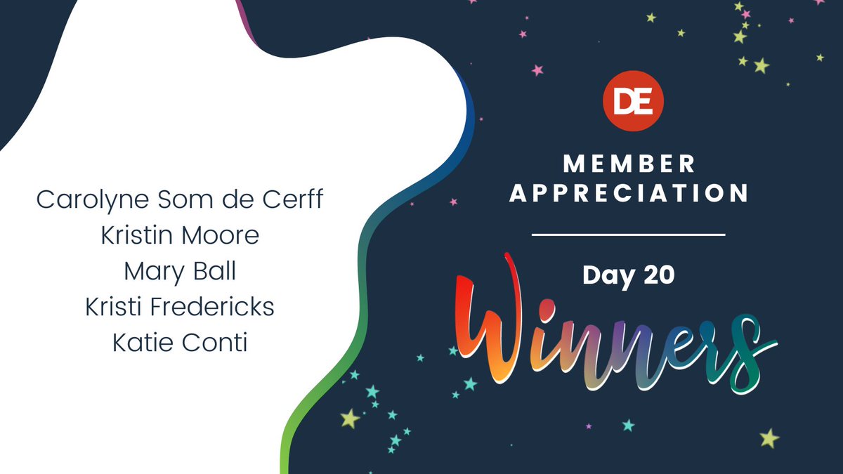 DirectEmployers's tweet photo. Congratulations to Day 20's winners! Only one day to go in our #21DaysOfThanks – keep an eye on your inbox tomorrow for a prize everyone can take advantage of! https://t.co/2gecyHgDMS