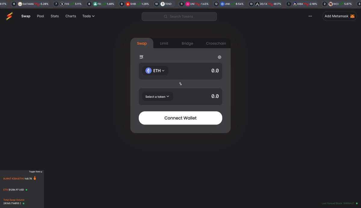 Kibaswap dark mode looking amazing🔥
Updates continue to drop as we cruise through this market. Shout out to the #KIBAKREW and devs!😎
$kiba #kiba #BTC