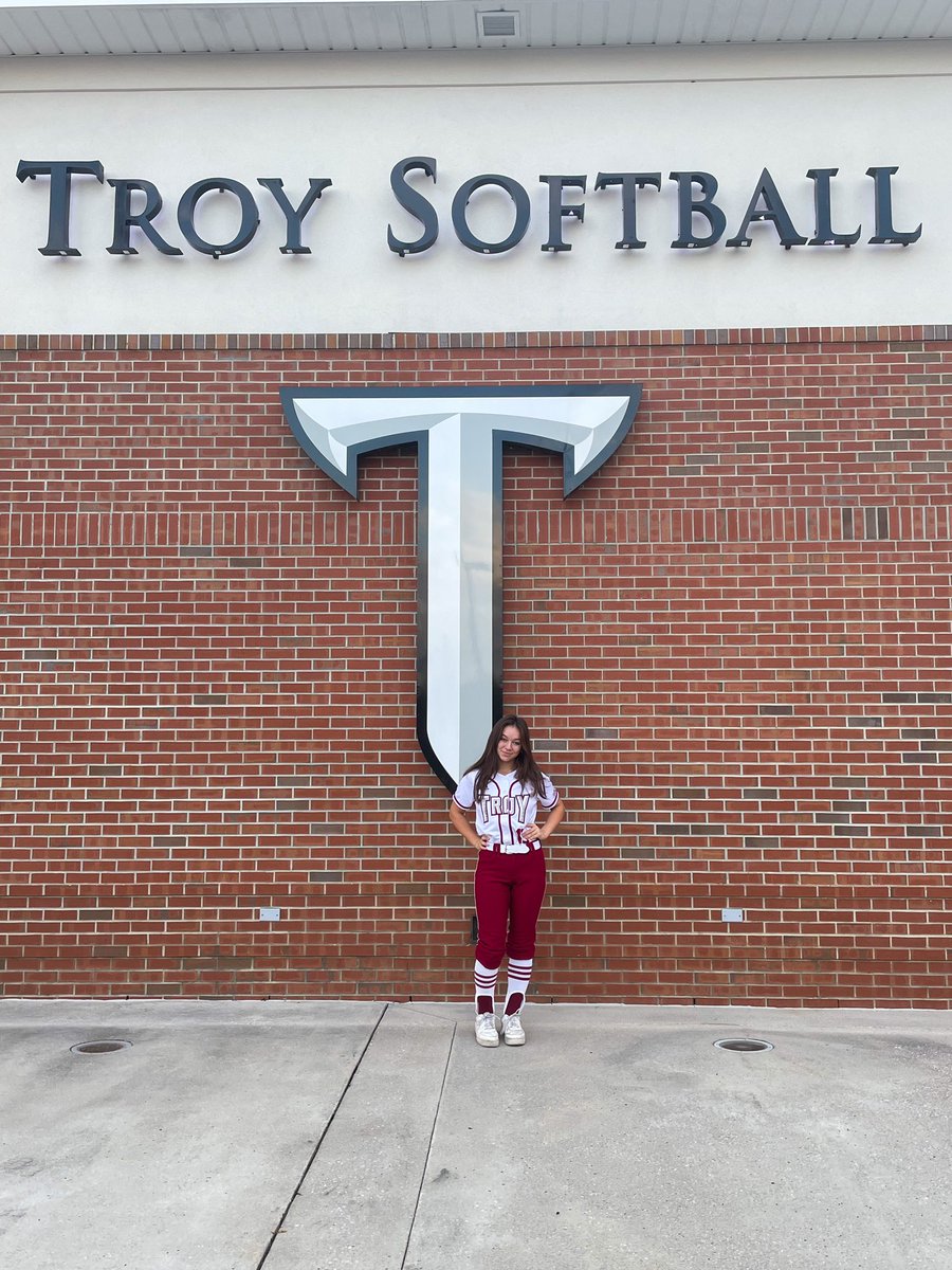 I would love to announce that I will be further pursuing my academic and athletic career playing D1 Softball at Troy University. I am so thankful for the coaches and teammates who have helped me to get the next level. Go Trojans!!!⚔️ <a href="/e_newellcoach/">Eric Newell</a> <a href="/TroyTrojansSB/">Troy Softball</a> <a href="/ecb18uSchnute/">EC Bullets 18Gold Schnute/Bagarose</a>