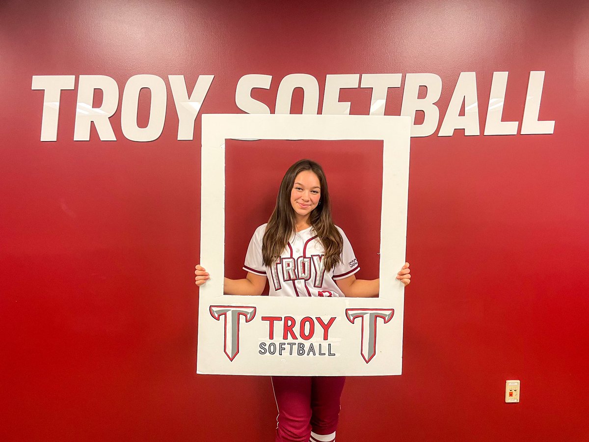 JillianWill2023's tweet photo. I would love to announce that I will be further pursuing my academic and athletic career playing D1 Softball at Troy University. I am so thankful for the coaches and teammates who have helped me to get the next level. Go Trojans!!!⚔️ @e_newellcoach @TroyTrojansSB @ecb18uSchnute https://t.co/2hZMLbb5WB