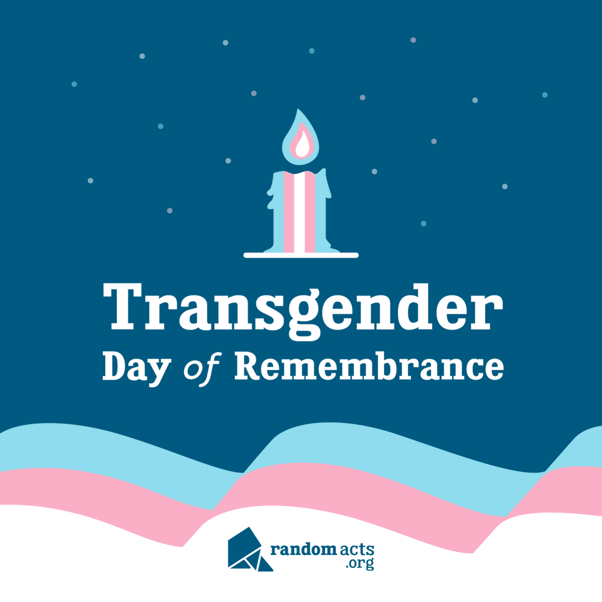 RandomActsOrg's tweet photo. On Transgender Day of Remembrance, we mourn and honor those who have been subjected to anti-transgender violence. Today we strive to raise awareness about the increasing violence being inflicted on transgender people. Click below for more info.

#TDoR22

https://t.co/JTl2mcpUu9 https://t.co/p9lA9W9ruY
