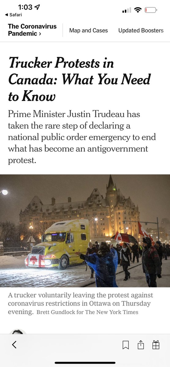 shellenberger's tweet photo. NYT Feb. 2022 on Canadian truckers “Why has it been so difficult to clear the protesters?”

NYT Nov 2022 on climate protesters: “New rules curtailing protests have alarmed some who fear an erosion of civil rights.”

The double standard is blatant https://t.co/5JAO46MBIo