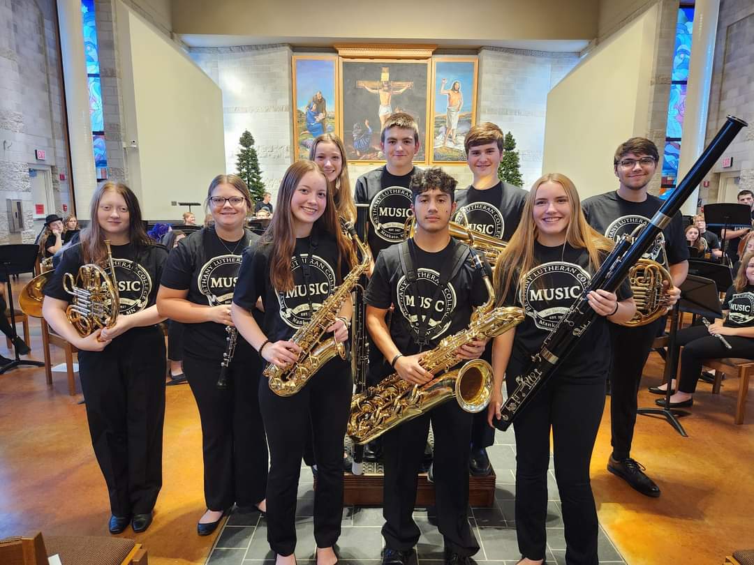 On Nov 19, 9 GSL band members were participants in the 4th annual Bethany Lutheran College Honor Band. The honor band was conducted by Bethany Director of Bands Benjamin Faugstad with a Minnesota premier performance of  Wayne Lu’s “Entropy” conducted by the composer.
