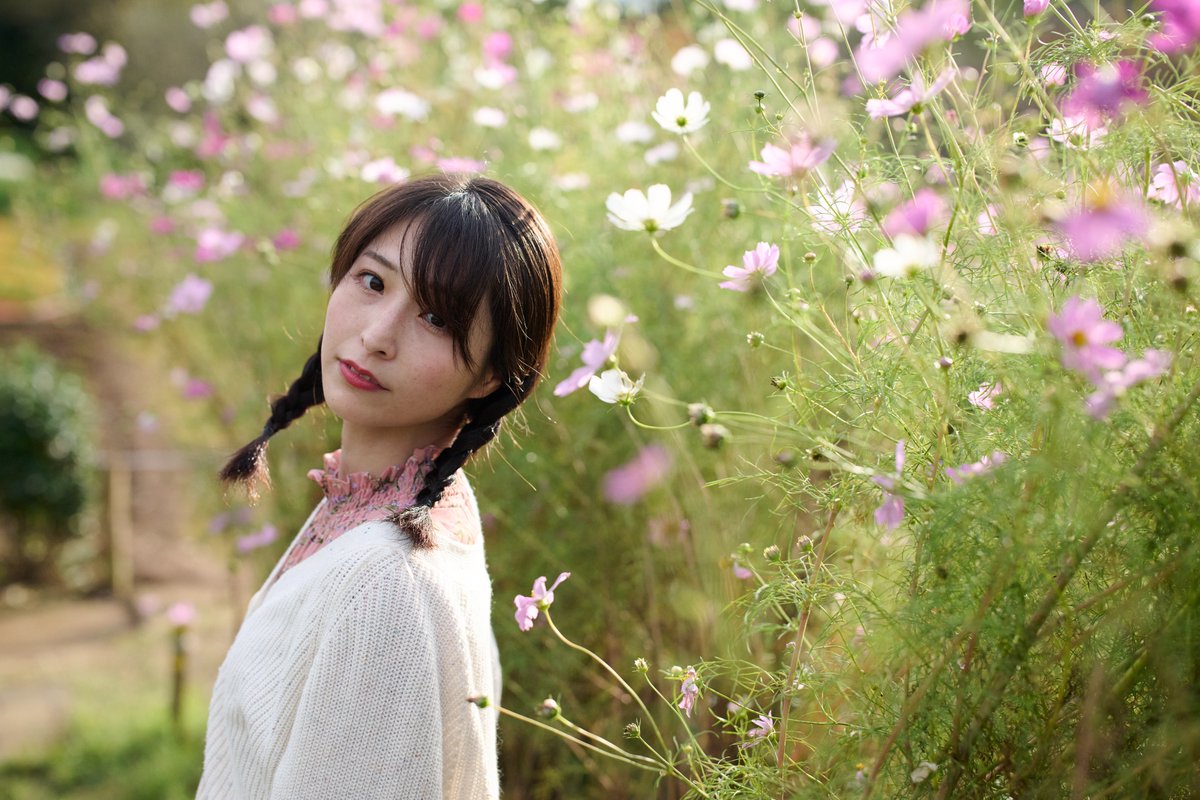 Tsmedstruct's tweet photo. 秋のコスモスと共に

モデル　水無月いと @neruhanemutai
#portrait
#ポートレート
#CaptureOne23 https://t.co/2snb1lsNbN