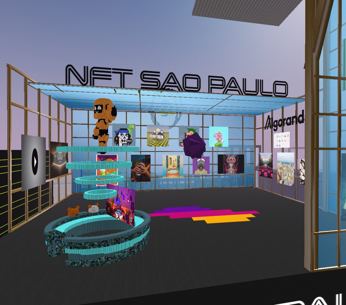 Hoje começa a 3ª exposição virtual da #NFTSP , com as últimas obras inscritas para nossa exposição IRL que abrirá dia 24/11. Mas desta vez já será no <a href="/cryptovoxels/">Voxels</a> 

O evento começa às 19hs, aqui: voxels.com/parcels/6495/v…

Nos vemos lá!