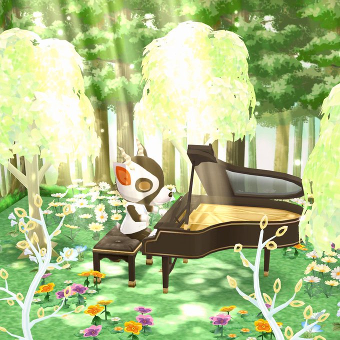 #ポケ森　ピアノの森 