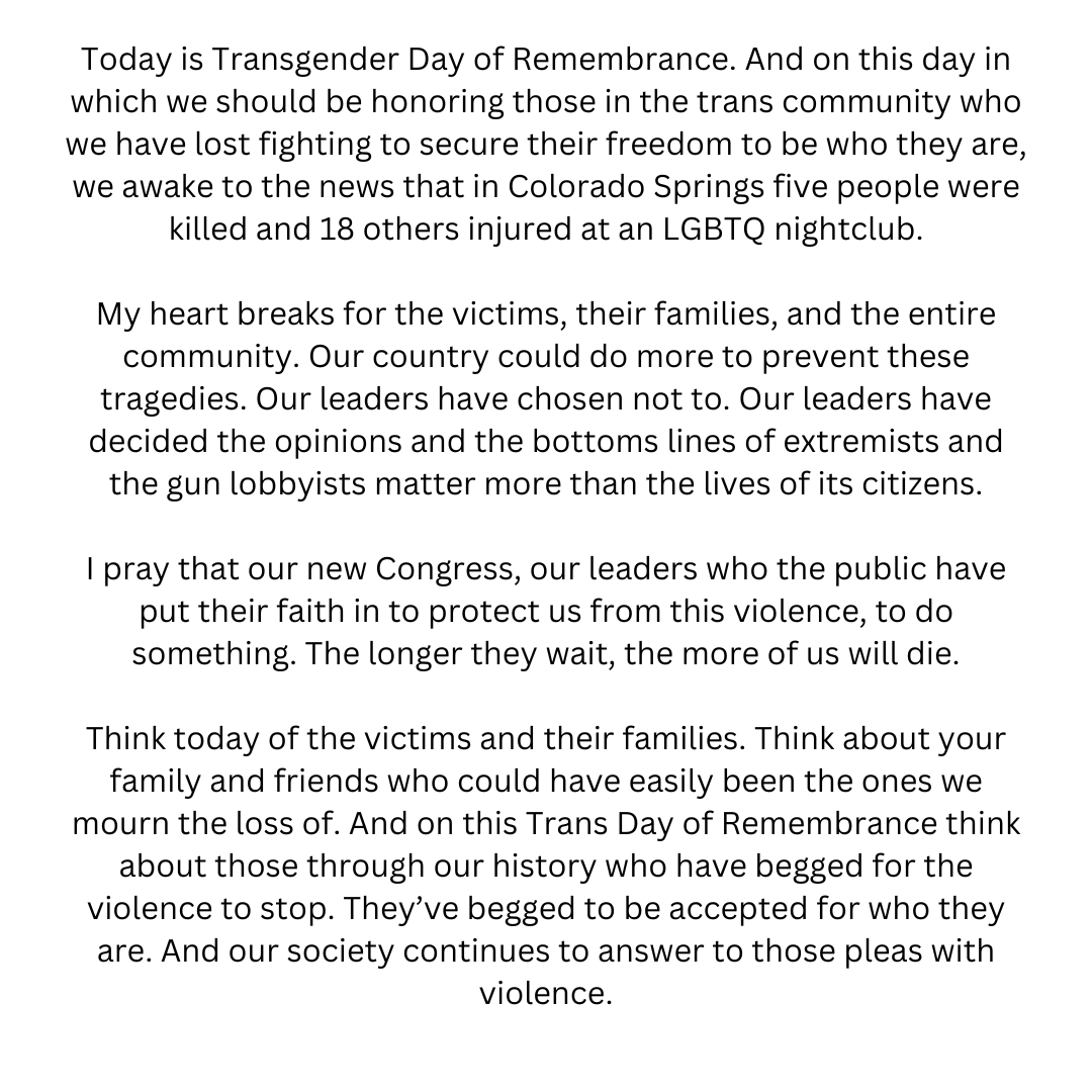 paulforall22's tweet photo. My thoughts on today's shooting in Colorado Springs: https://t.co/GMrJWq5cjI