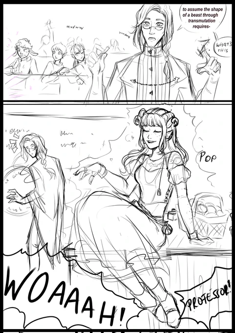 after C2 ended I made a future HC comic page I never finished and I just realized I was close to #m9reunion Jester's look haha 