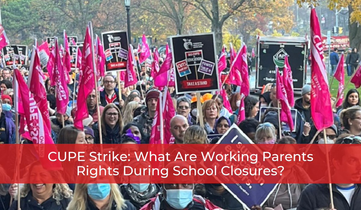 As the #CUPEstrike drags on, the Ontario #HumanRights Code demands employers to accommodate employees whose work conflicts with their caregiving obligations to family members. Learn more:bit.ly/3TV3piB
#WhittenandLublin #employmentlaw #employmentlawyers