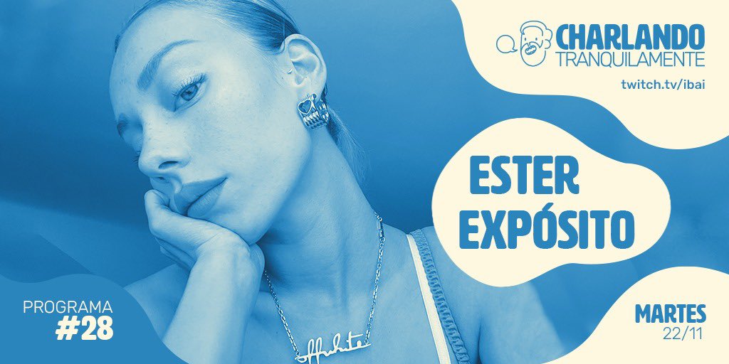 Este martes a las 19:00 vuelve CHARLANDO TRANQUILAMENTE.