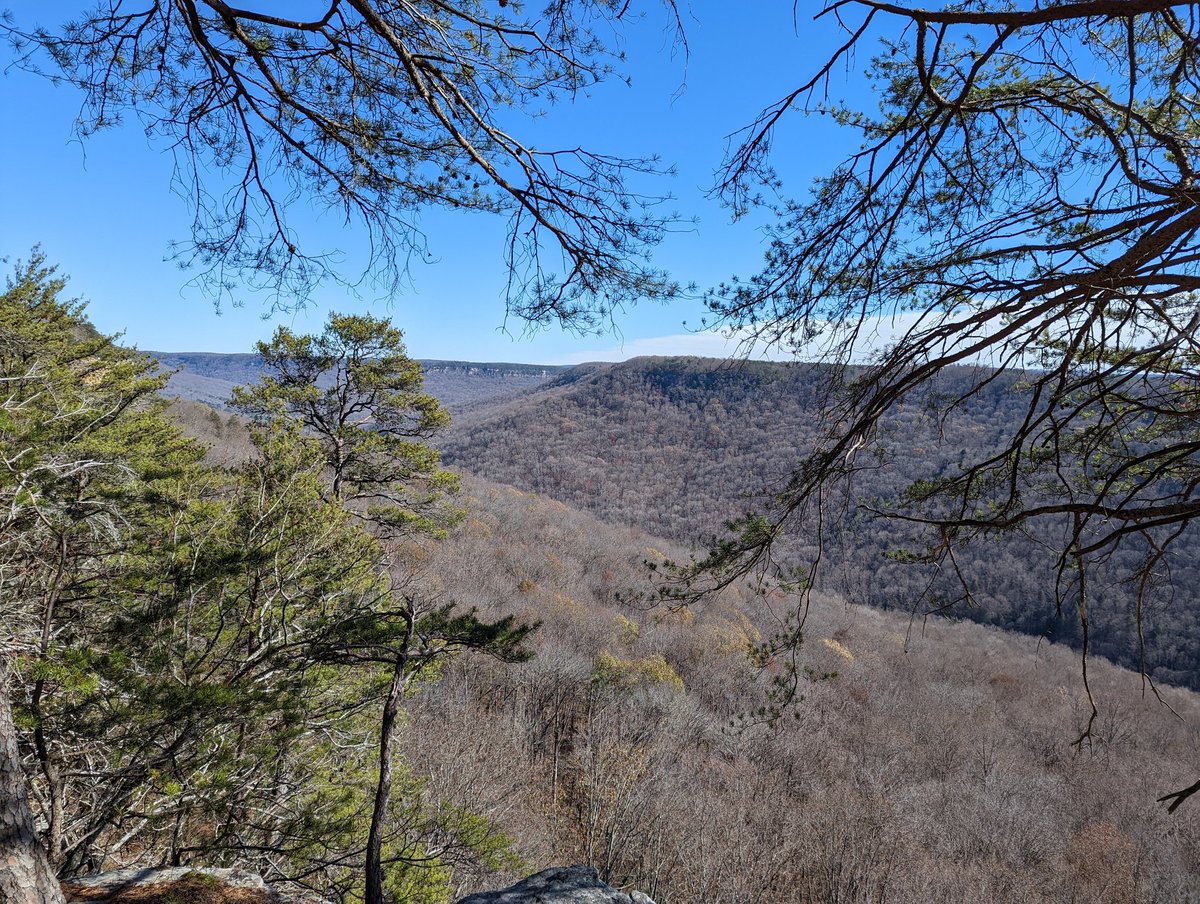 Big Creek at Stone Door. Only a few hikers in this mornings cold weather 🌡️