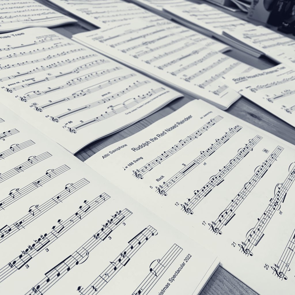 Three months work on some Christmas orchestrations all came together yesterday. Always a joy to hear brilliant musicians bringing the charts to life!