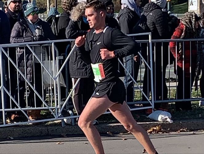TarletonPrez's tweet image. Proud of my Black Knight @WestPoint_USMA Cadet. Completed the Philadelphia Marathon representing Army today. Third place in his division - 2:43 (6:14 per mile). That’s fast Hurley!