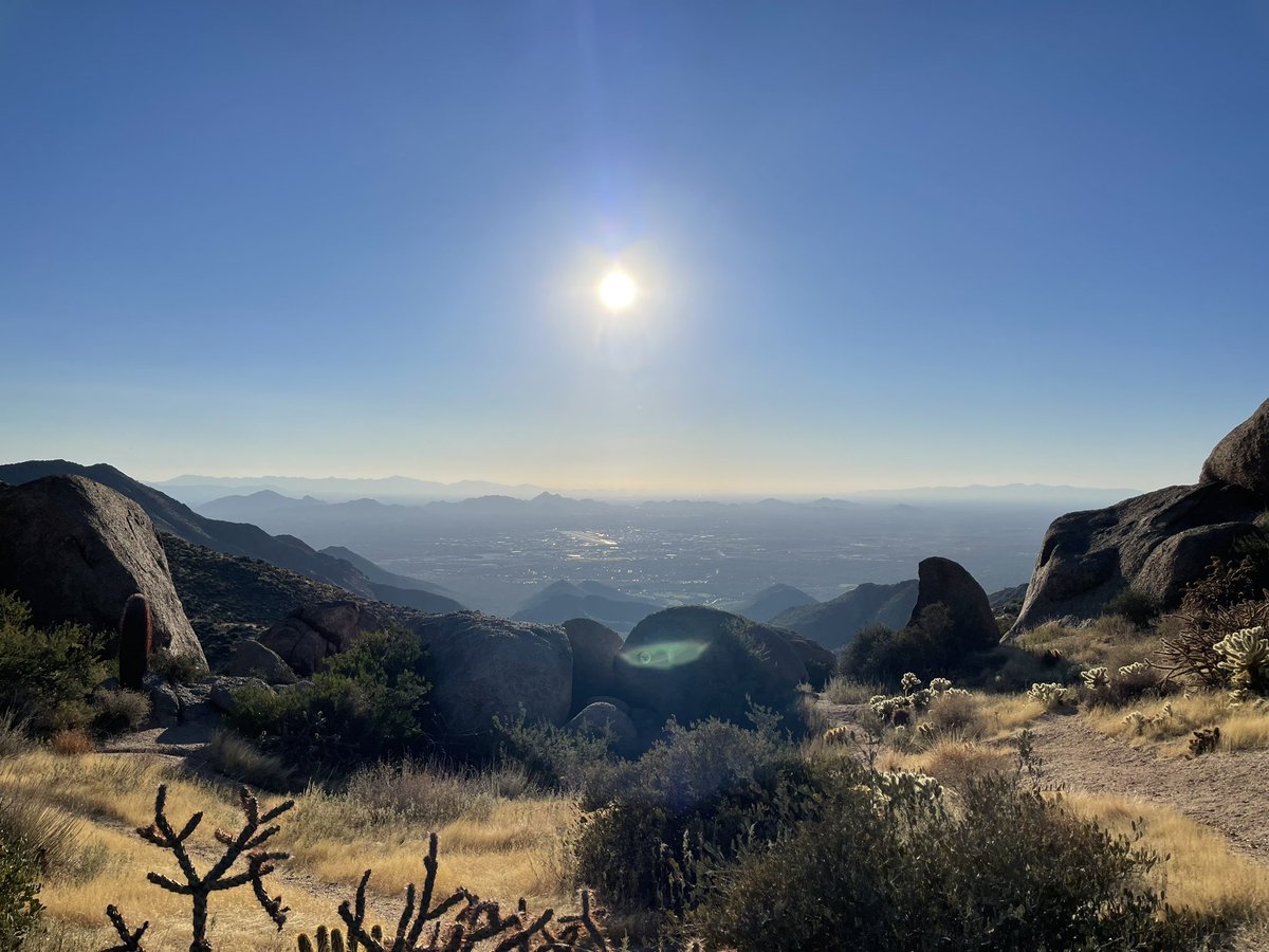 Amazing hike! 🌵🤠Hustling home to watch the game before someone tells me the score. 🤫