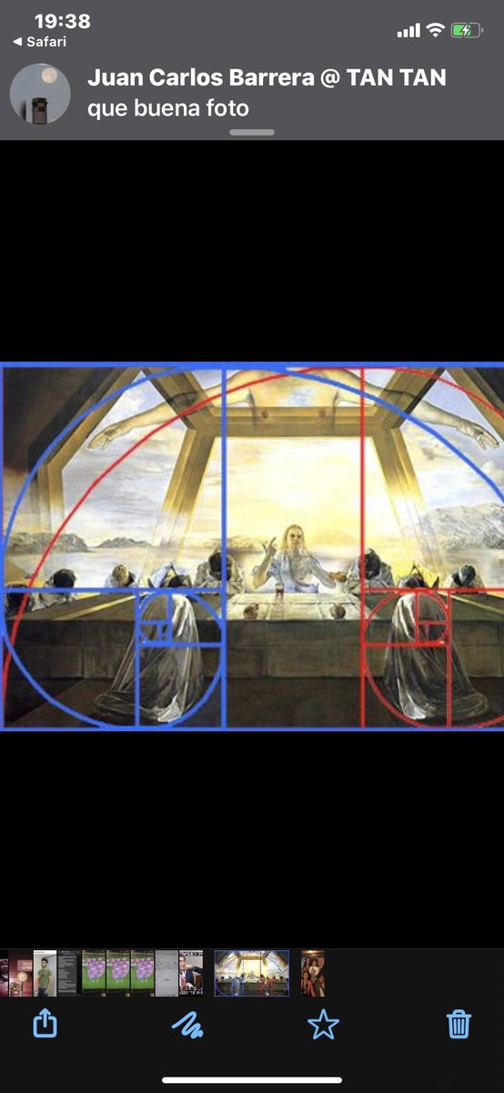 la última cena de Dalí y Fibonacci