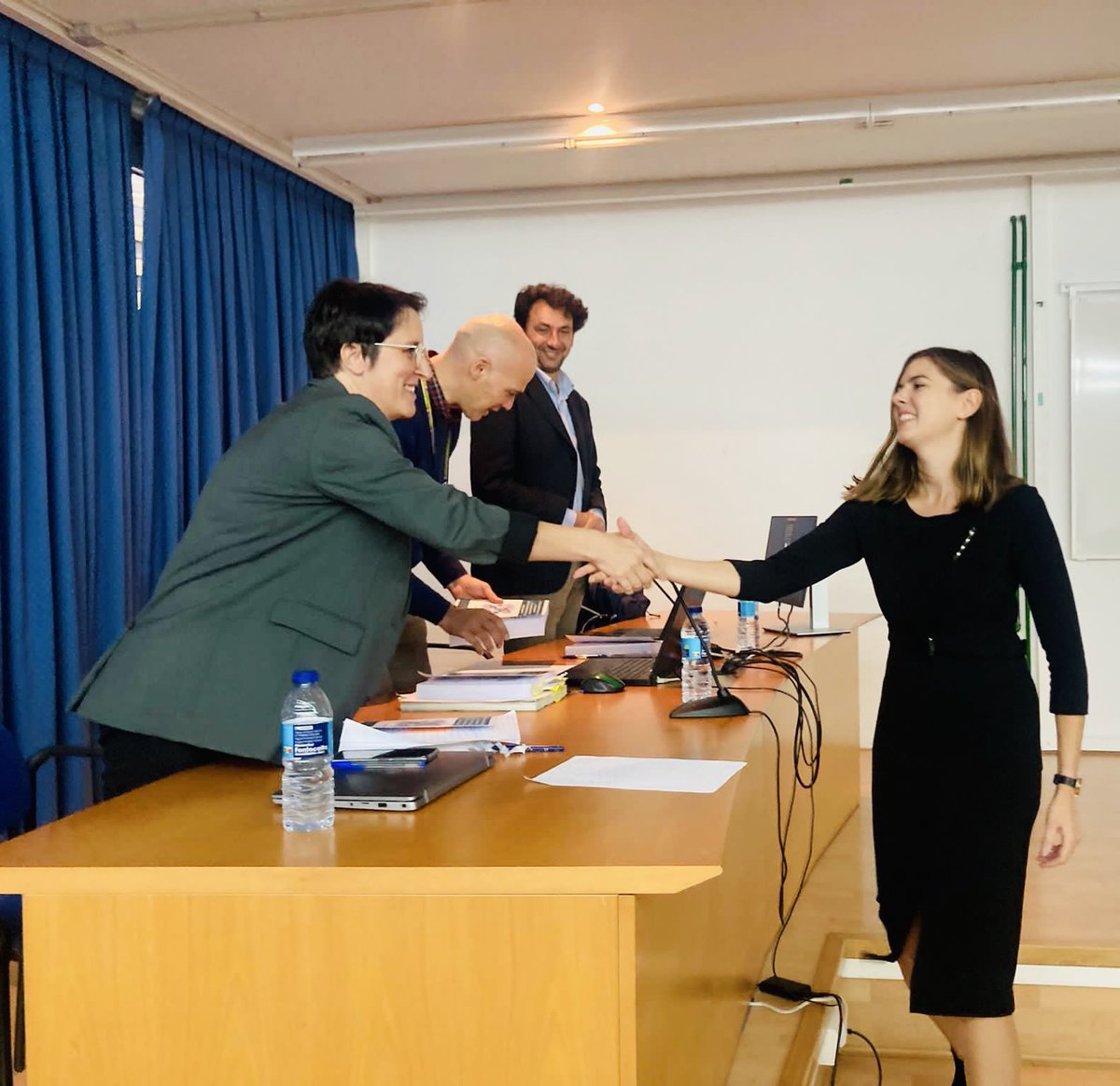 aga_wizner's tweet photo. This week I closed a huge chapter in my life by defending my PhD thesis. Thank you @CasasCabanas and @MarineReynaud for these years and all shared experience, so glad to have had you as my supervisors! @energigune_brta @upvehu https://t.co/ghB5mIaiKu