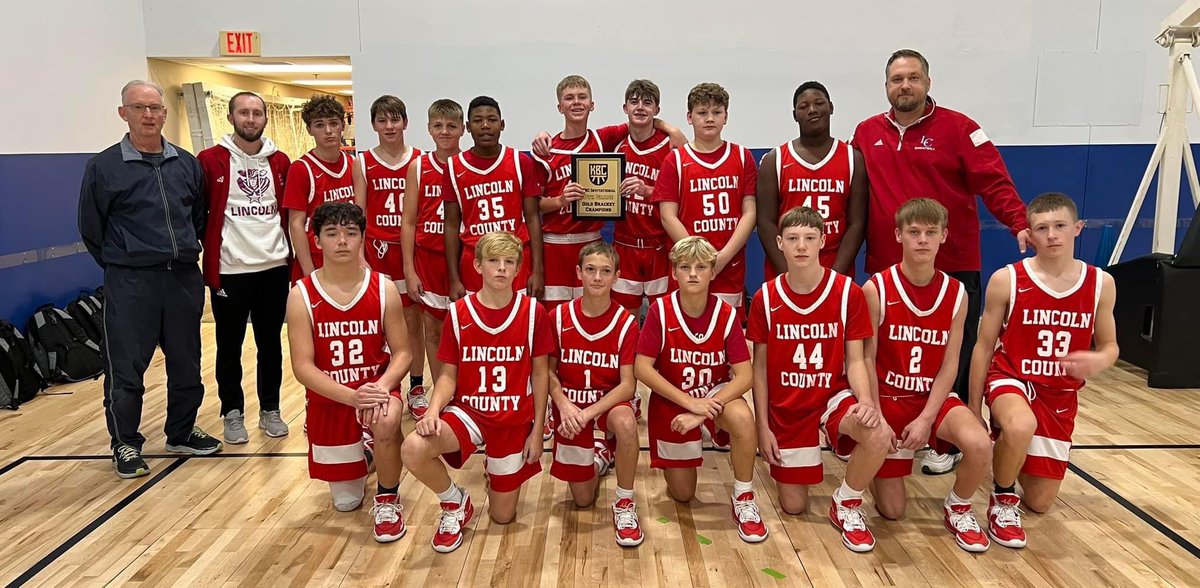 <a href="/kbchoops/">Kentucky Basketball Commission</a> 8th grade KBC Invitational gold bracket champions!

Your Lincoln County Future Patriots!